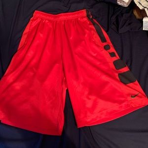 Red Nike elite shorts